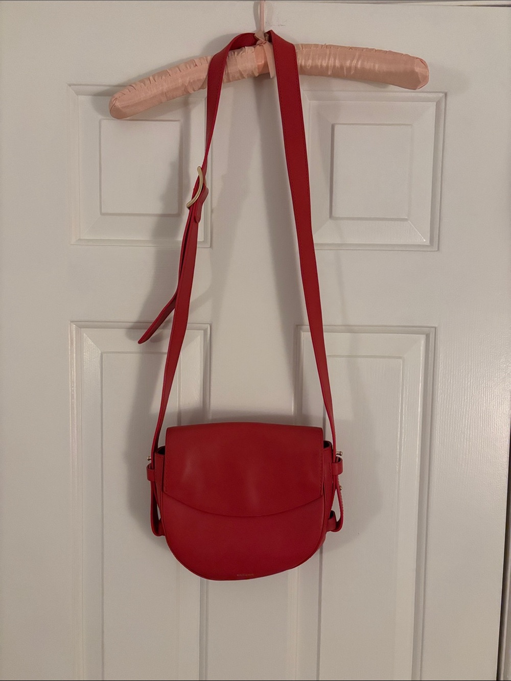 Classic Red Crossbody with Adjustable Strap